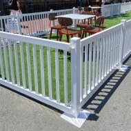 Fence: White ModTraditional 6'