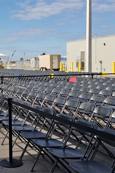 Retractable Stanchions for VIP Area