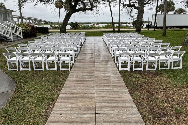 Smoked Oak Dance Floor for Aisle