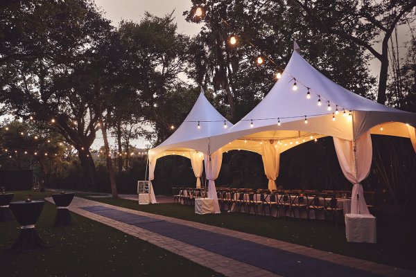 10' x 40' Tent: Small Wedding Reception