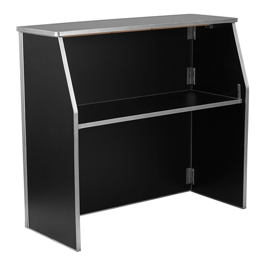 Portable Folding Bar: Black 4'