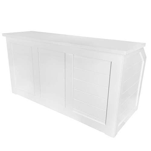 Portable Folding Bar: White 7'