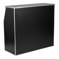 Portable Folding Bar: Black 4'
