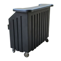 Portable Rolling Bar: Black
