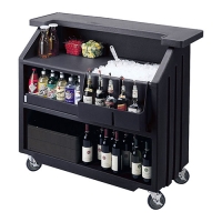 Portable Rolling Bar: Black