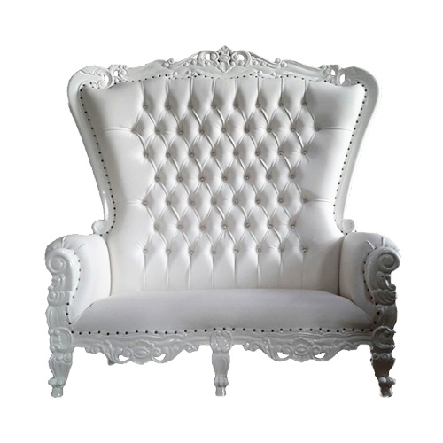 White Love Seat Throne