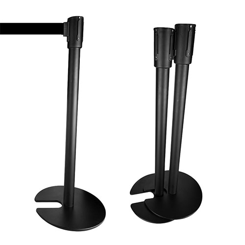 Stanchion: Black Retractable