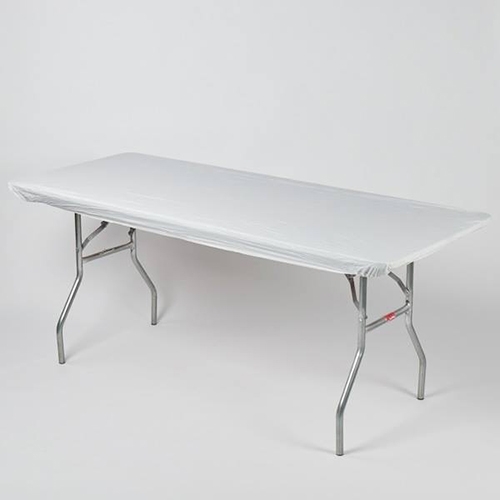 Tablecloth: Plastic Single-Use: 6' & 8' Banquet