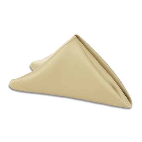 Napkin: Lamour Satin Gold Antique