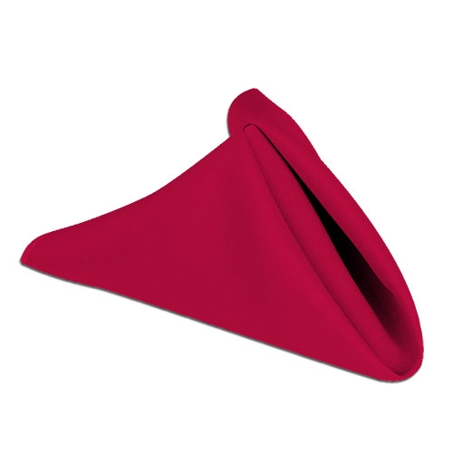 Napkin: Polyester Holiday Red