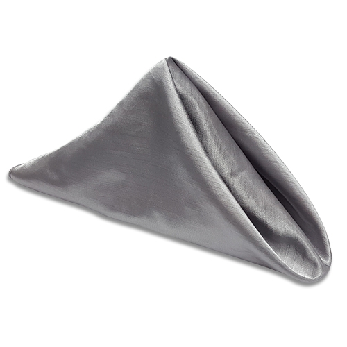 Napkin: Shantung Silk Silver