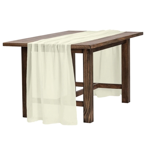 Table Runner: Chiffon Ivory