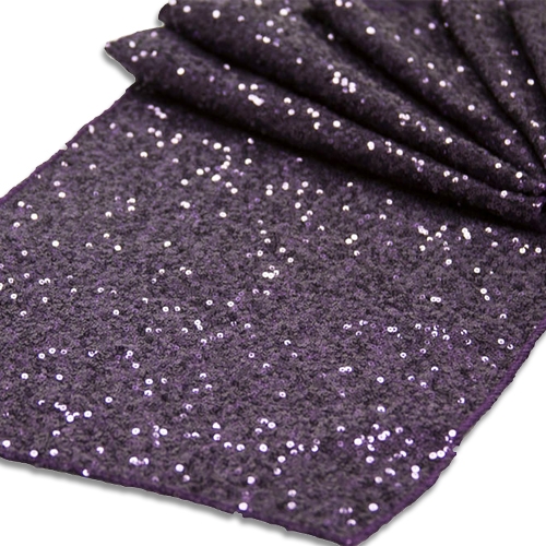 Table Runner: Glitz Sequin Plum