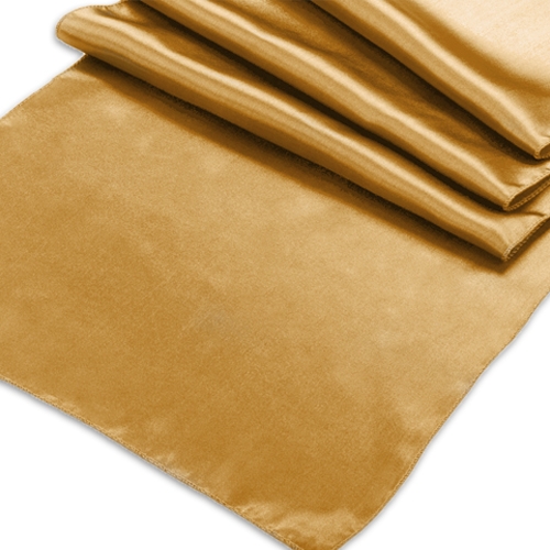 Table Runner: Satin Antique Gold