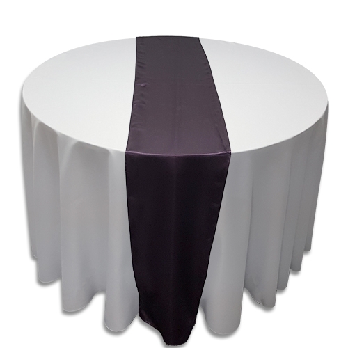 Table Runner: Satin Eggplant