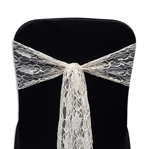 Sash: Lace Ivory