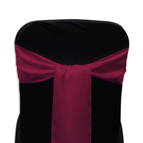 Sash: Satin Burgundy