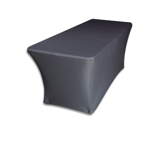 Tablecloth: 6' Banquet: Spandex Black