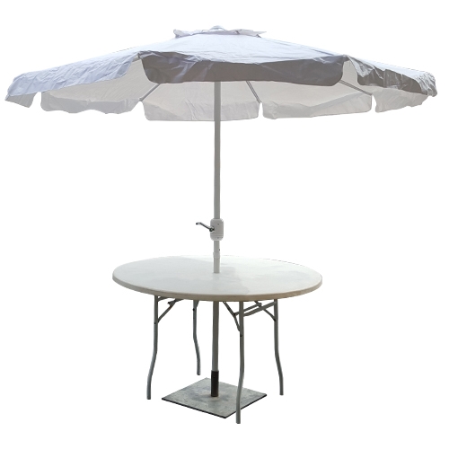 Vinyl Umbrella Table: 48" Round