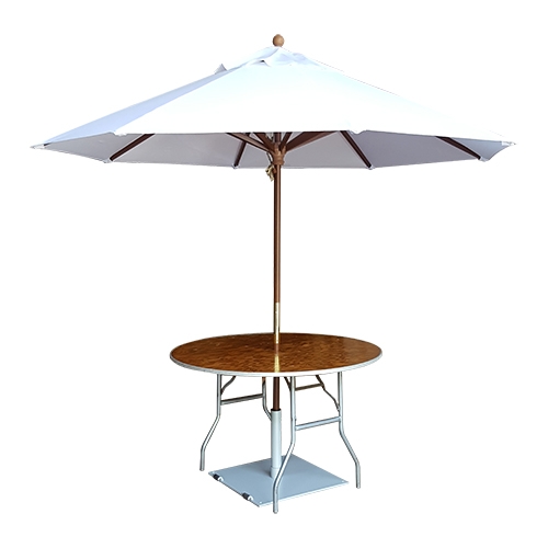 Fabric Umbrella Table: 48" Round