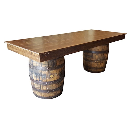 Whiskey Barrel Table: 8' Buffet