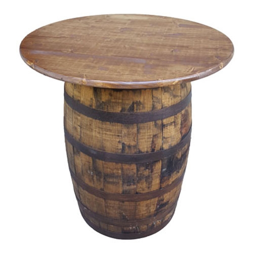 Whiskey Barrel Table: 36" Round