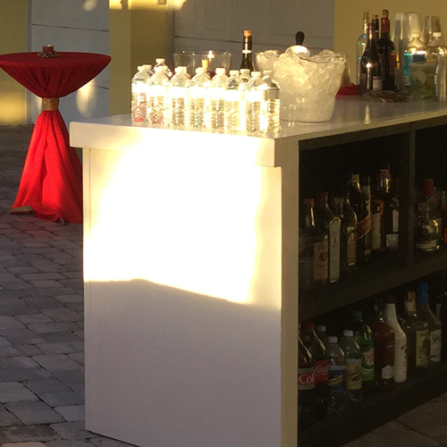 Bar Service Bar White
