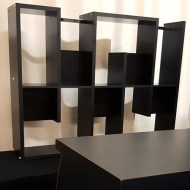 Black Bar Back Shelf: Single
