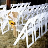 Garden Folding Chair: White Resin