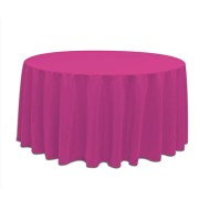 ForSale/linTablecloth120_60Round_FuchsiaPoly_w