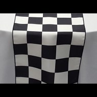 Black & White Checkered Runner